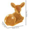 Dekoratív fekvő őzgida figura asztaldísznek, 8 cm, 6 darab | Floristik24.hu