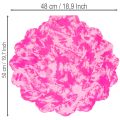 Rózsaszín Rondella virággallér csokrokhoz, 48cm | Floristik24.hu