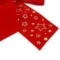 Floristik24 Piros masnis karácsonyi csillag deco masni kültéri 21cm
