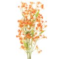 Floristik24 Művirág orchidea ág narancssárga filigrán szobadekoráció 110cm 3db
