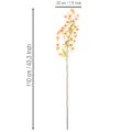 Művirág orchidea ág narancssárga filigrán szobadekoráció 110cm 3db | Floristik24.hu