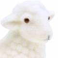 Floristik24 Húsvéti dekoráció bárány fekvő bolyhos fehér H15cm