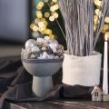 Modern kerek virágcserép magas talpon, 18 cm | Floristik24.hu
