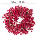 Művirág koszorú, rezgős dekoráció, 30cm | Floristik24.hu