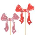 Floristik24 Dekoratív masnis virágdíszek 32cm 12db