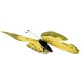 Floristik24 Pillangó sárga klipszre 11cm 6db