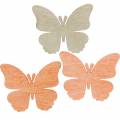 Floristik24 Szórható pillangók Dekoratív pillangó fa narancs, sárgabarack, barna 72db
