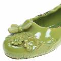 Floristik24 Planter női cipő kerámia zöld 24cm