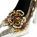 Floristik24 Dekoratív cipő ültető cipő ezüst fényes 26cm x 11cm H30cm