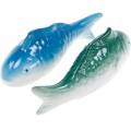 Floristik24 Úszóhal kék/zöld kerámia 11,5cm 2db