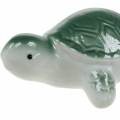 Floristik24 Lebegő kerámia teknős zöld 11,5cm 1db