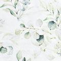 Floristik24 Szalvéták eukaliptusz dekoratív asztaldísz fehér 25x25cm 20db
