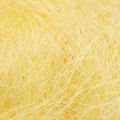 Floristik24 Szizál fű kézművesekhez, kézműves anyag natúr anyag sárga 300g