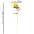 Műnapraforgó valósághű levelekkel és virágokkal, 58 cm, 3 darab | Floristik24.hu