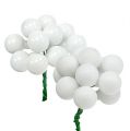 Floristik24 Tükörbogyók Ø2cm fehér matt, fényes 140 db