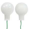 Tükörbogyók Ø2cm fehér matt, fényes 140 db | Floristik24.hu