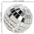 Dekoratív tükörgömbök, parti dekorációs elem, ezüst, 2-4cm, 50 darab | Floristik24.hu