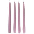 Floristik24 Kúpos gyertyák Wenzel gyertyák lila 250/23mm 12 db