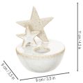 Kerámia Csillag Mécsestartók, Karácsonyi Dekoráció, 11cm, 2 Darab | Floristik24.hu