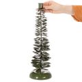 Karácsonyfa mintás gyertyatartó, zöld fém, 45 cm | Floristik24.hu