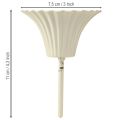 Mécsestartó virág alakú tüskével, krémszínű, 11 cm, 4 darab | Floristik24.hu