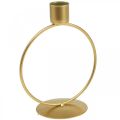 Floristik24 Gyertyatartó arany gyertyatartó fém gyűrű Ø10,5cm