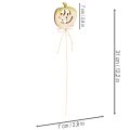 Dekoratív tök arccal Halloween dekorációval, 31cm, 12 darab | Floristik24.hu
