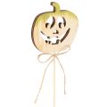 Dekoratív tök arccal Halloween dekorációval, 31cm, 12 darab | Floristik24.hu
