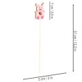 Dekoratív malacka virágdekoráció, fa, 31 cm, 16 darab | Floristik24.hu