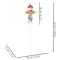 Virágkarók madárijesztő virágdíszekhez 37cm 6db | Floristik24.hu
