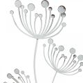 Floristik24 Tavaszi dekoráció, deco dugós virág kopott chic fehér, ezüst hossz 87cm sz18cm