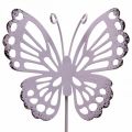 Floristik24 Kerti karó pillangó fém háromszínű L25cm 6db