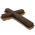 Floristik24 Virágköteg-kereszt OASIS® Renewal® Virágköteg Biolit® Emlékkereszt 42cm 2db