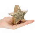 Dekoratív karácsonyi csillag állvány asztalra vagy polcra, 10 cm, 3 darab | Floristik24.hu