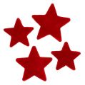 Floristik24 Csillag keverék vörös pelyhes 4-5cm 40db