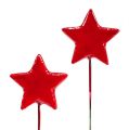 Floristik24 Csillagok dróton díszítő 5cm piros 48db