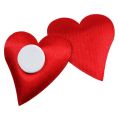 Floristik24 Dekoratív szívek ragasztóponttal piros 3cm 100db