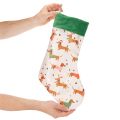 Karácsonyi harisnya tacskó motívummal, 50cm | Floristik24.hu