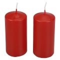 Oszlopos gyertyák H100 Ø50cm piros gyertyák 12db | Floristik24.hu