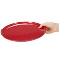 Dekoratív tálca, piros, minimalista dizájn, 27 cm | Floristik24.hu