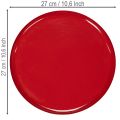 Dekoratív tálca, piros, minimalista dizájn, 27 cm | Floristik24.hu