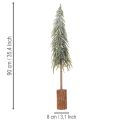 Műfenyő talppal, matt, téli dekorációként, 90 cm | Floristik24.hu