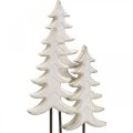 Floristik24 Karácsonyi dekoráció fenyőfa fehér alapon H28cm