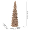 Dekoratív, pelyhesített karácsonyfa téli dekorációhoz, 34 cm | Floristik24.hu