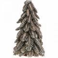 Floristik24 Tobozból készült fenyő, behavazott karácsonyfa, téli díszek, Advent, mosott fehér H33cm Ø20cm