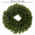 Műfenyőág koszorú, zöld, kerek, 50cm | Floristik24.hu