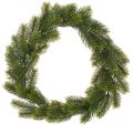 Floristik24 Műfenyő zöld koszorú ajtódísznek, 35cm