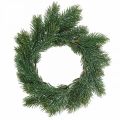 Floristik24 Fenyő koszorú mesterséges deko koszorú karácsonyi zöld, jeges Ø25cm