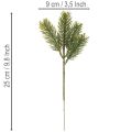 Műfenyő ág téli dekorációhoz, 25 cm, 24 darab | Floristik24.hu
