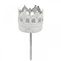 Floristik24 Fém mécsestartó felragasztáshoz, gyertyatartó korona Ø4,5cm 4db